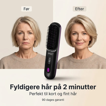 Silkara | Glattingsbørster Glatt, naturlig fyldig hår